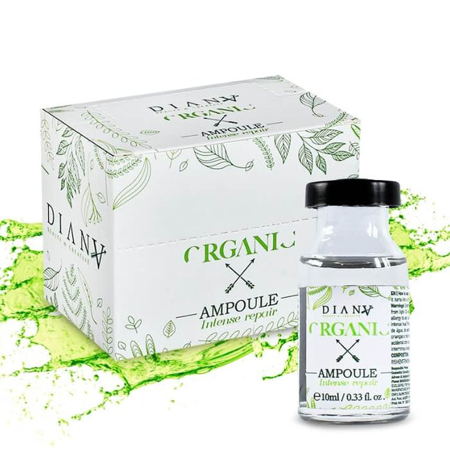 Organic Ampoules for Hair 6×10 ml – Natural regeneration and shine