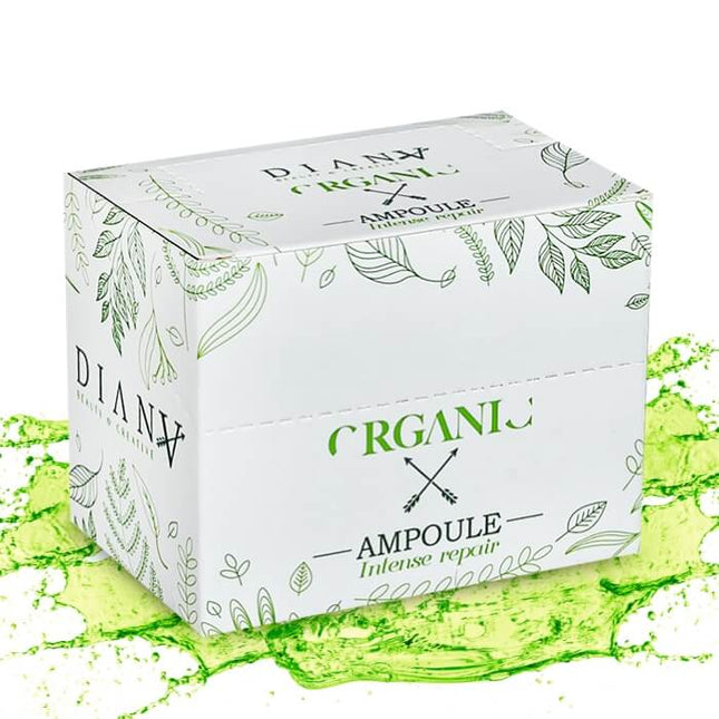 Organic Ampoules for Hair 6×10 ml – Natural regeneration and shine