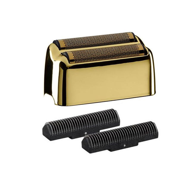 Babyliss PRO 4Artists Replacement Head Gold Metal Double Foil Shaver Black