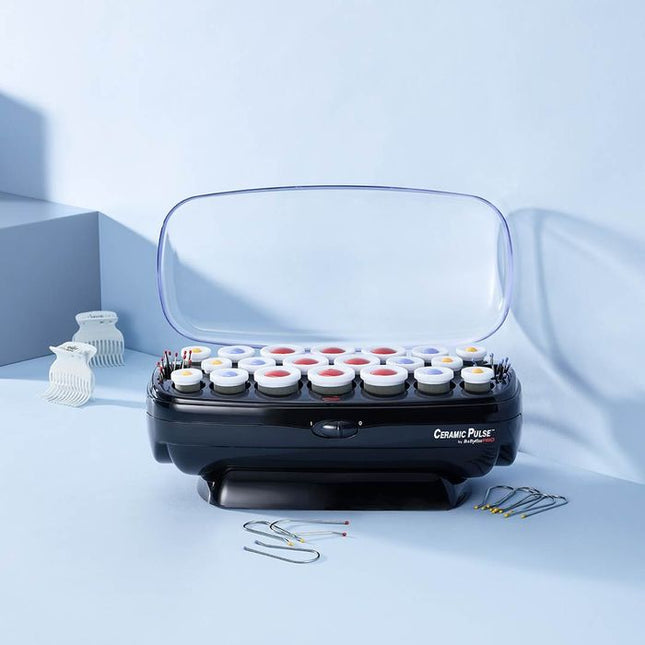 Babyliss PRO Curling Set - Ceramic - Rollers with velvet coating Black 400W