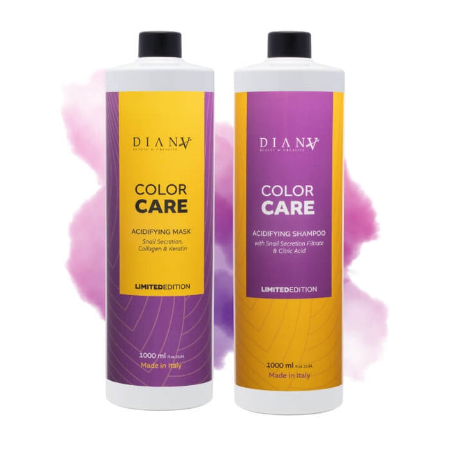 Color Care Home Care Set – Shampoo + Hair Mask 1000 ml – with snail secretion, collagen and keratin – Limited Edition