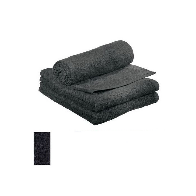 Comair Towel black 3 pcs Black 50x90cm