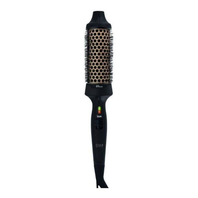 Diva Pro Ceramic Heat Brush Black 40mm