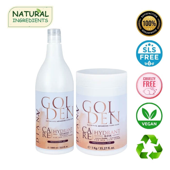 Golden Botox Home Care Set – Shampoo + Hair Mask 1000 ml