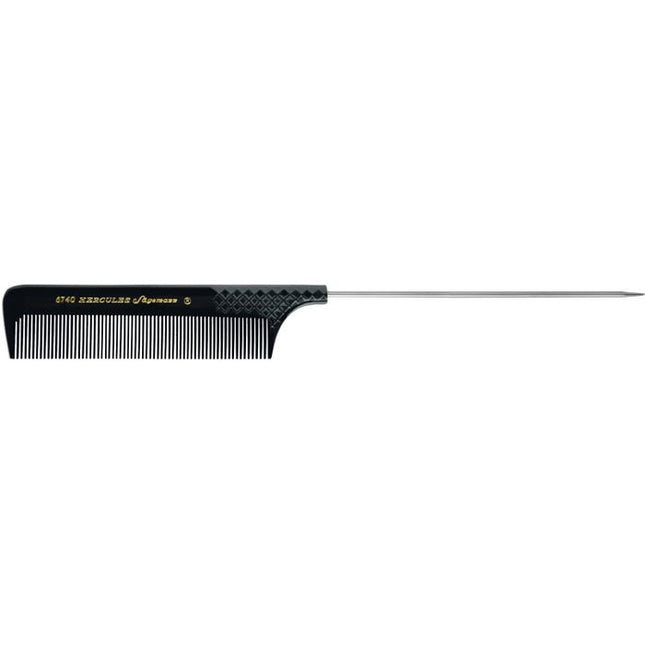 Hercules Point Comb Fine Extra Long 9 1/2 Black 9.5inch