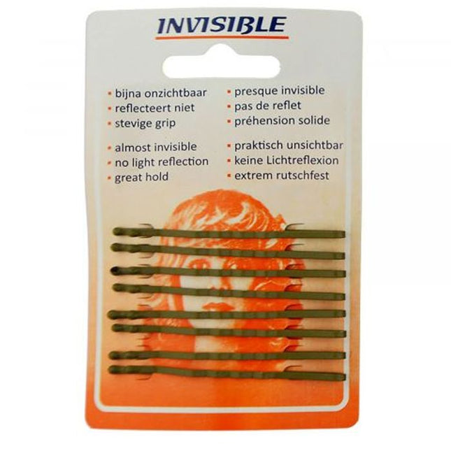 Invisible Hair Clips Long 65mm Blonde 8 pcs