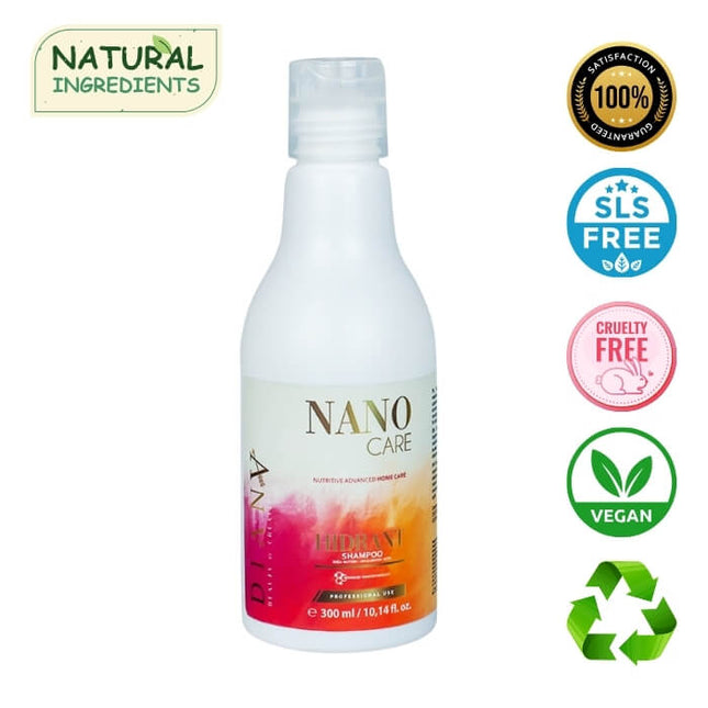 NanoGold Home Care Shampoo 300 ml – with hyaluronic acid and organic formula