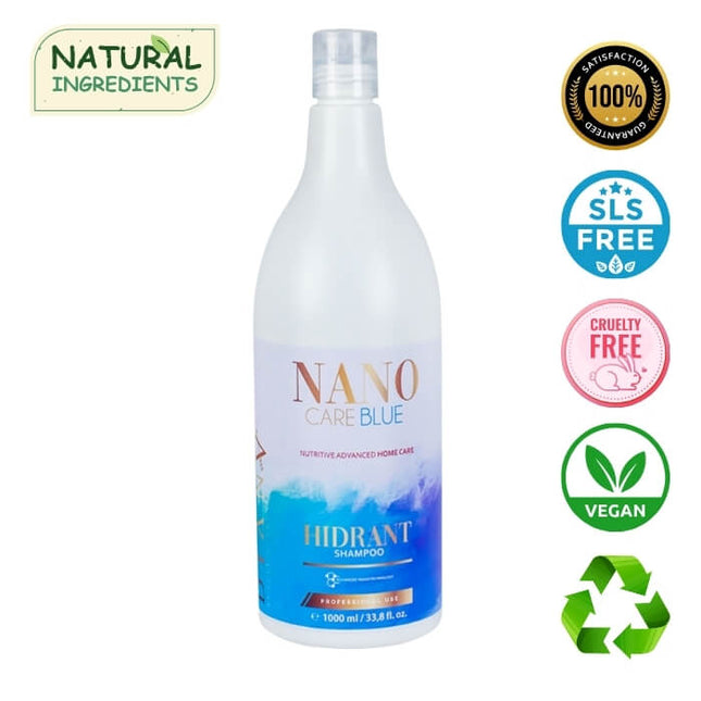 NanoBlue Home Care Shampoo 1000 ml – with violet pigment & moisturizing formula