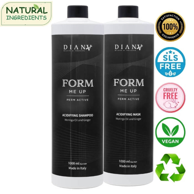 FORM ME UP Home Care Set – Perm Active Acidifying Shampoo + Hair Mask 1000 ml