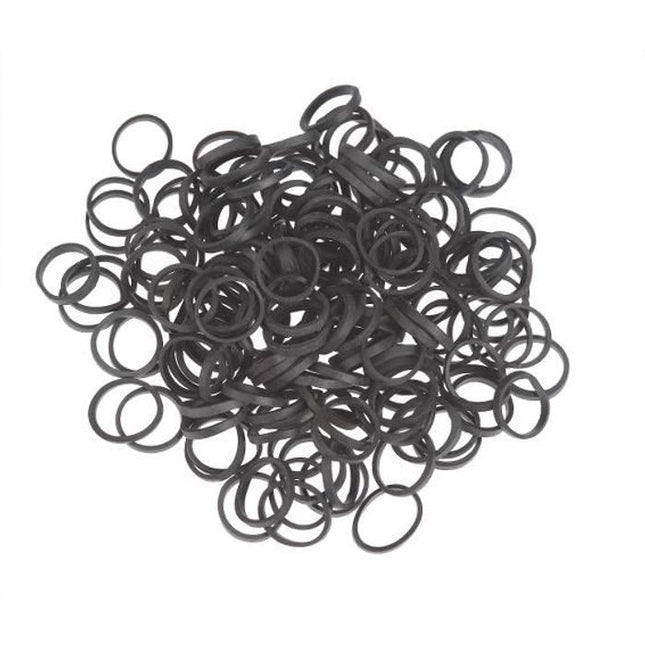 Sibel Hair Elastics Black 500 pcs