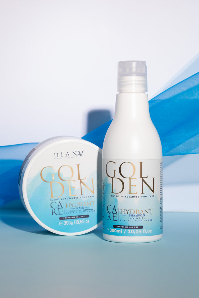 Golden Blue Protein Home Care Set – Shampoo + Mask with violet pigment for blond hair – 2 x 300ml