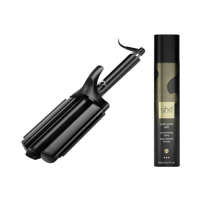 ghd Triple Waver + Curls Gone Wild Curl Texturizing Spray 200ml