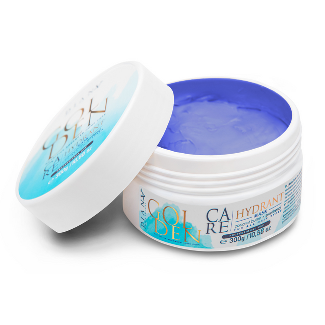 Golden Blue Protein Home Care Mask – Restorative mask with violet pigment for blond hair – 300g