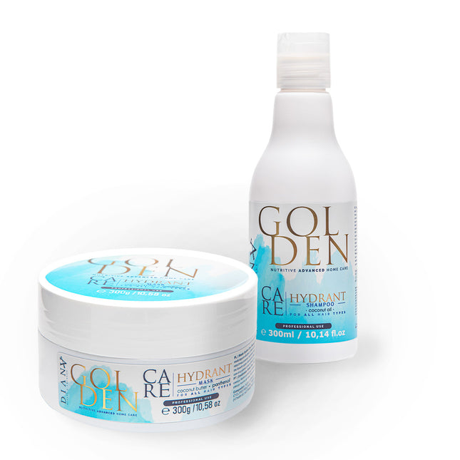 Golden Blue Protein Home Care Set – Shampoo + Mask with violet pigment for blond hair – 2 x 300ml