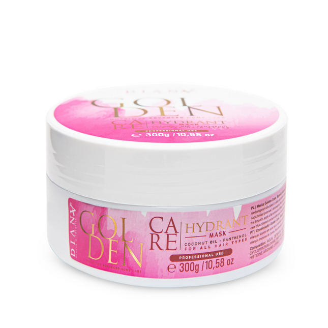 Golden Protein Home Care Mask – Strengthening and hydrating mask with panthenol, coconut oil & gold particles – 300g