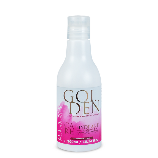 Golden Protein Home Care Shampoo – Strengthening shampoo with panthenol, hyaluronic acid & gold particles – 300ml