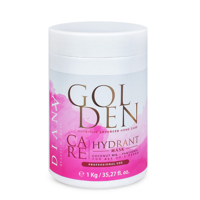Golden Protein Home Care Mask – Strengthening and hydrating mask with panthenol, coconut oil & gold particles – 1000 g