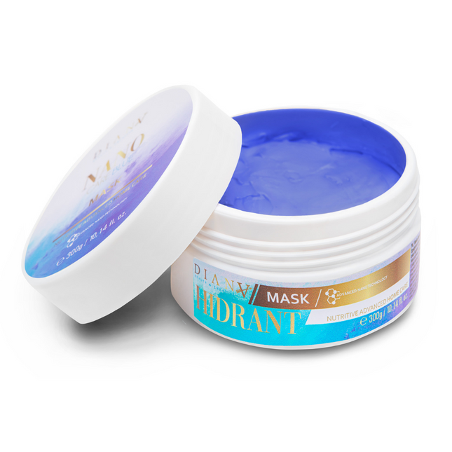 NanoBlue Home Care Hair Mask 300 g – with violet pigment, coconut oil & hyaluronic acid