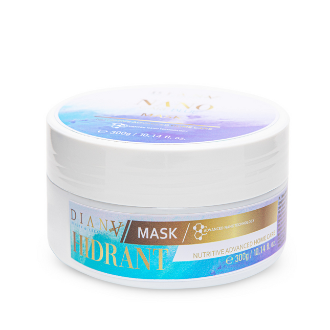 NanoBlue Home Care Hair Mask 300 g – with violet pigment, coconut oil & hyaluronic acid