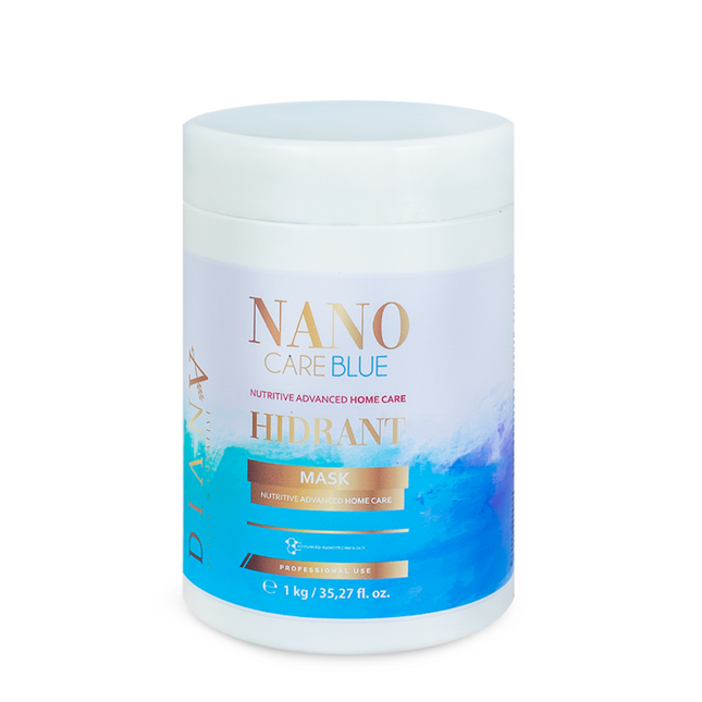 NanoBlue Home Care Hair Mask 1000 g – with violet pigment, coconut oil & hyaluronic acid