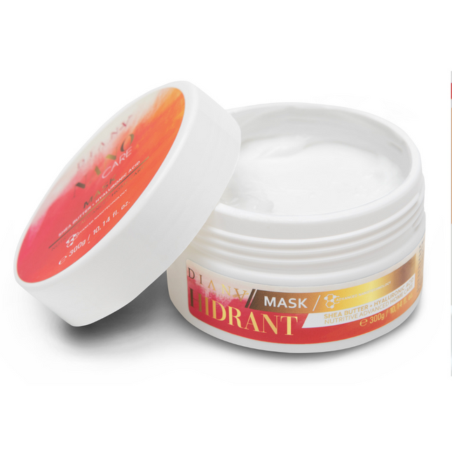 NanoGold Home Care Hair Mask 300 g – with hyaluronic acid, shea butter & coconut oil