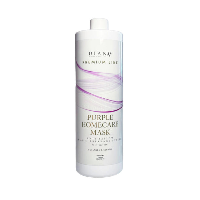 Premium Line Purple Home Care Hair Mask – with purple pigment, collagen & keratin – 1000 ml