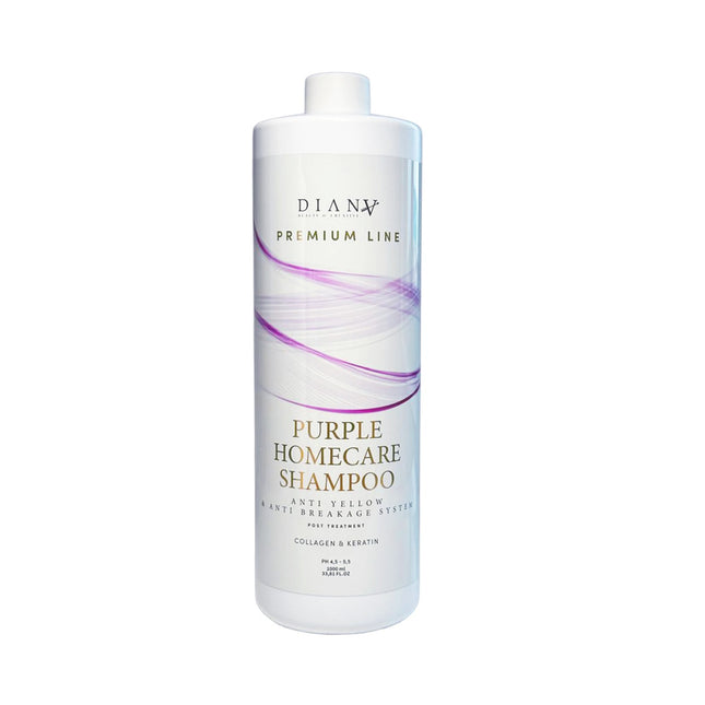 Premium Line Purple Home Care Shampoo – Blonde care with purple pigment, collagen & keratin – 1000ml