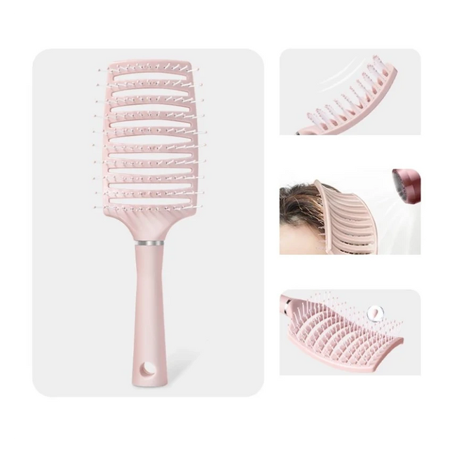 Powder Pink Hairbrush – Root Lift, Styling & Massage