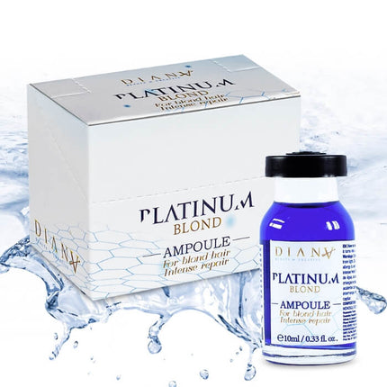Platinum Ampoules For Blonde Hair 6×10 ml – Cool blonde, shine &amp; repair