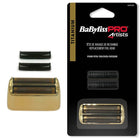 Babyliss PRO 4Artists Replacement Head Gold Metal Double Foil Shaver Black