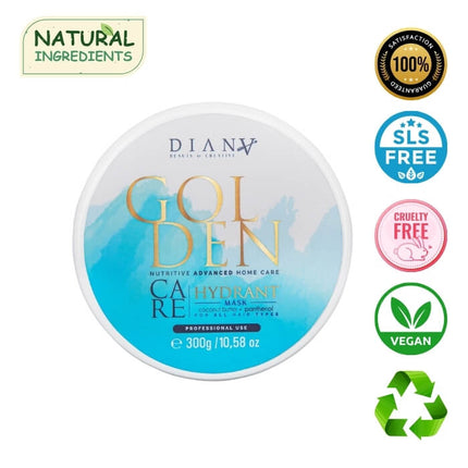 Golden Blue Protein Home Care Mask – Restorative mask with violet pigment for blond hair – 300g