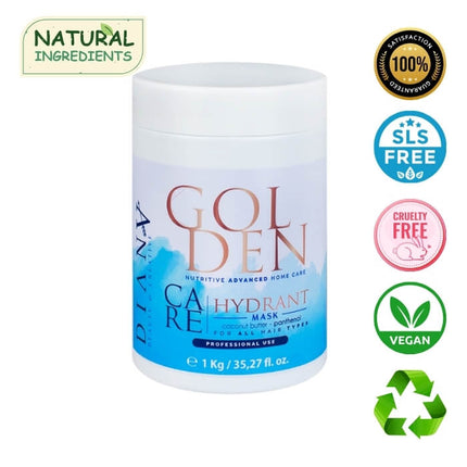 Golden Blue Protein Home Care Mask – Restorative mask with violet pigment for blond hair – 1000 g