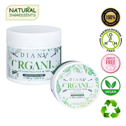 Organic Hair Botox treatment for frizzy hair set 500ml + 300ml