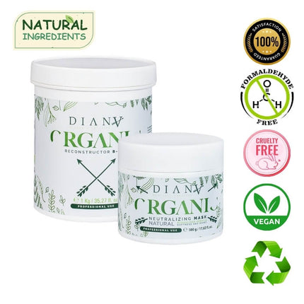 Organic Hair Botox treatment for frizzy hair set 1000ml + 500ml