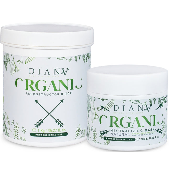 Organic Hair Botox treatment for frizzy hair set 1000ml + 500ml