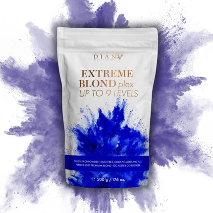 EXTREME Dust-Free Bleaching Powder with Plex System &amp; Violet Pigment – ​​Up to 9 Levels (500 g)