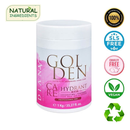 Golden Protein Home Care Mask – Strengthening and hydrating mask with panthenol, coconut oil &amp; gold particles – 1000 g