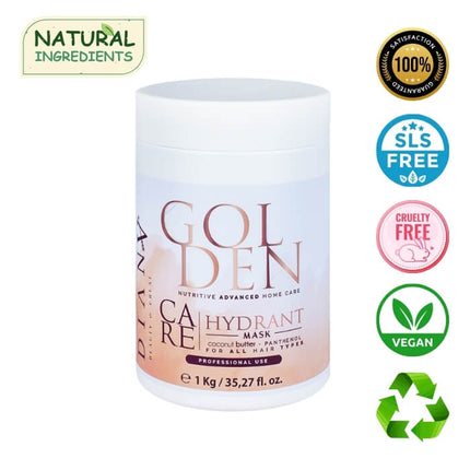 Golden Botox Home Care Hair Mask 1000 g – with coconut oil, panthenol &amp; vitamin B2