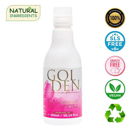 Golden Protein Home Care Shampoo – Strengthening shampoo with panthenol, hyaluronic acid &amp; gold particles – 300ml