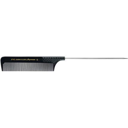 Hercules Point Comb Fine Extra Long 9 1/2 Black 9.5inch