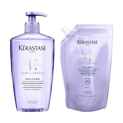 Kerastase Blonde Absolu Bain Lumière 500ml + Refill 500ml