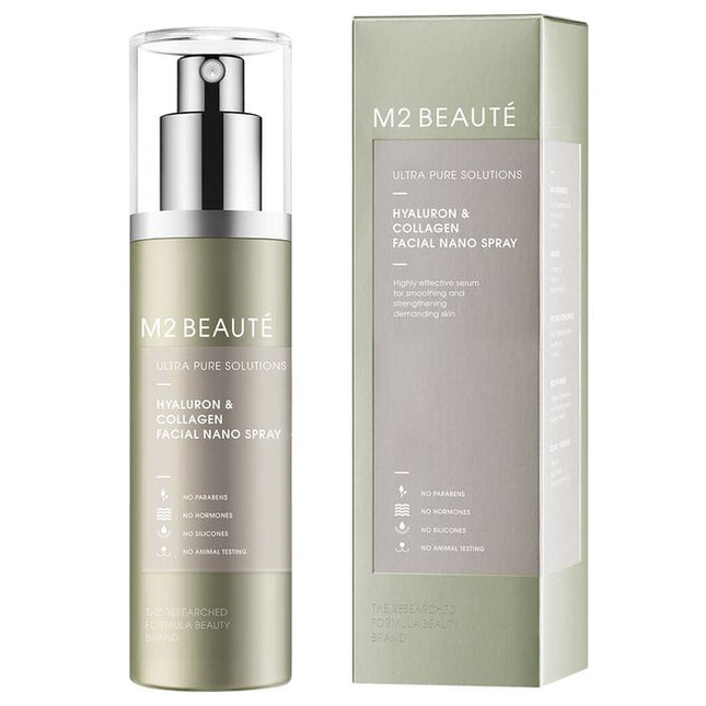 M2 Beauté Ultra Pure Solutions Hyaluron &amp; Collagen Gesichts-Nanospray 75 ml