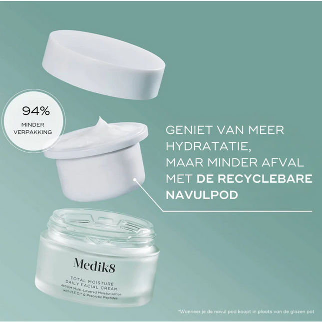 Medik8 Total Moisture Daily Facial Cream Refill 50ml