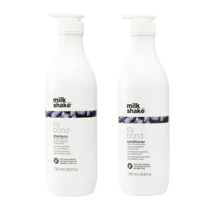 Milk_Shake Icy Blonde Shampoo 1000ml + Conditioner 1000ml