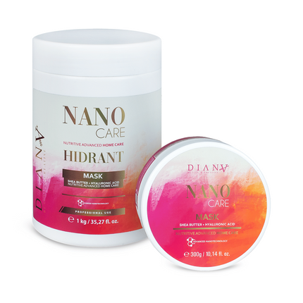 NanoGold Home Care Hair Mask 300 g – with hyaluronic acid, shea butter &amp; coconut oil