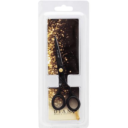 Professional Hairdressing Scissors 5.5" (14 cm) – Black with Ceramic Coating - Diana Beauty &amp; Creative