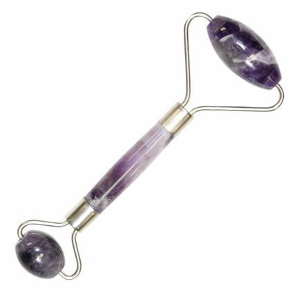 Oolaboo Amethyst Beauty Roller in Luxury Black Pouch 8x20cm