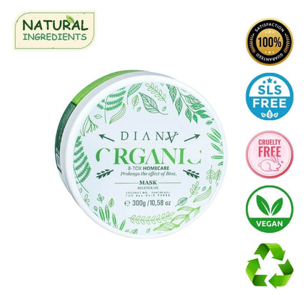 Organic Hair Botox Home Care Mask – Natural Regenerating Mask for Prolonged Smoothness – 300g