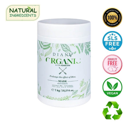 Organic Hair Botox Home Care Mask – Natural Regenerating Mask for Prolonged Smoothness – 1000 g