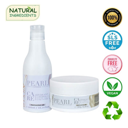 Pearl Botox Home Care Set – Shampoo + Hair Mask 300 g – with coconut oil &amp; panthenol